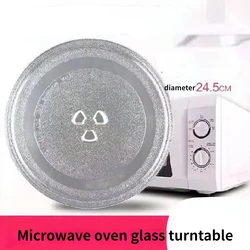 Microwave Oven Glass Rotating Tray Compatible with 24.5cm/27cm/31.5cm Models and Other Sizes Durable Base Ensures Even Heatining