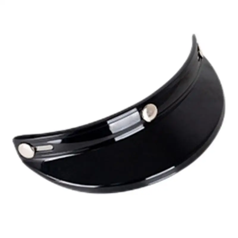 Винтажный козырек для шлема, универсальный солнцезащитный козырек для шлемов 3/4 с 3 кнопками, полушлем, запасные части для мотоциклетного шлема с полями