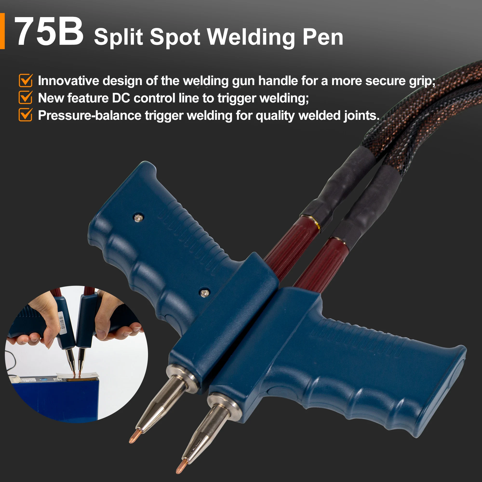 Punktschweißstift Punktschweißstift zum Schweißen von Batterien Integrierter Punktschweißstift Punktschweißstift-Anschluss