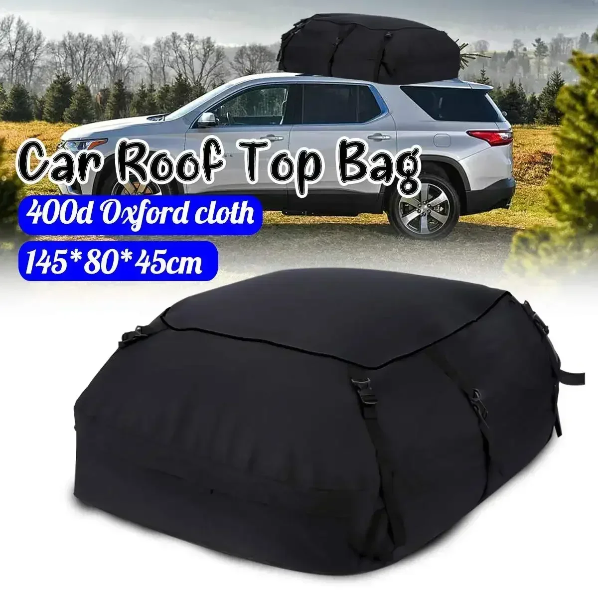 145x80x45cm Universal Car Roof Top Bag Roof Top Rack Cargo Carrier Luggage Storage Travel Waterproof SUV Van for Cars Body Kit