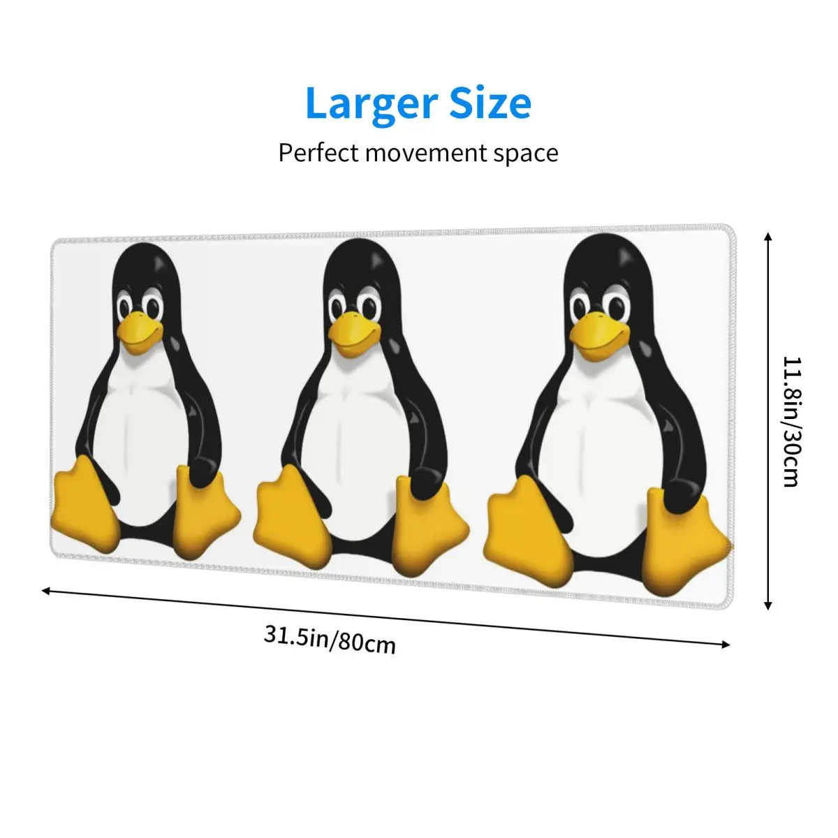 Large Mouse Pad Linux Logo Gamer PC Laptop Mats Keyboard Carpet Computer Gaming Office Accessories Desk Mat