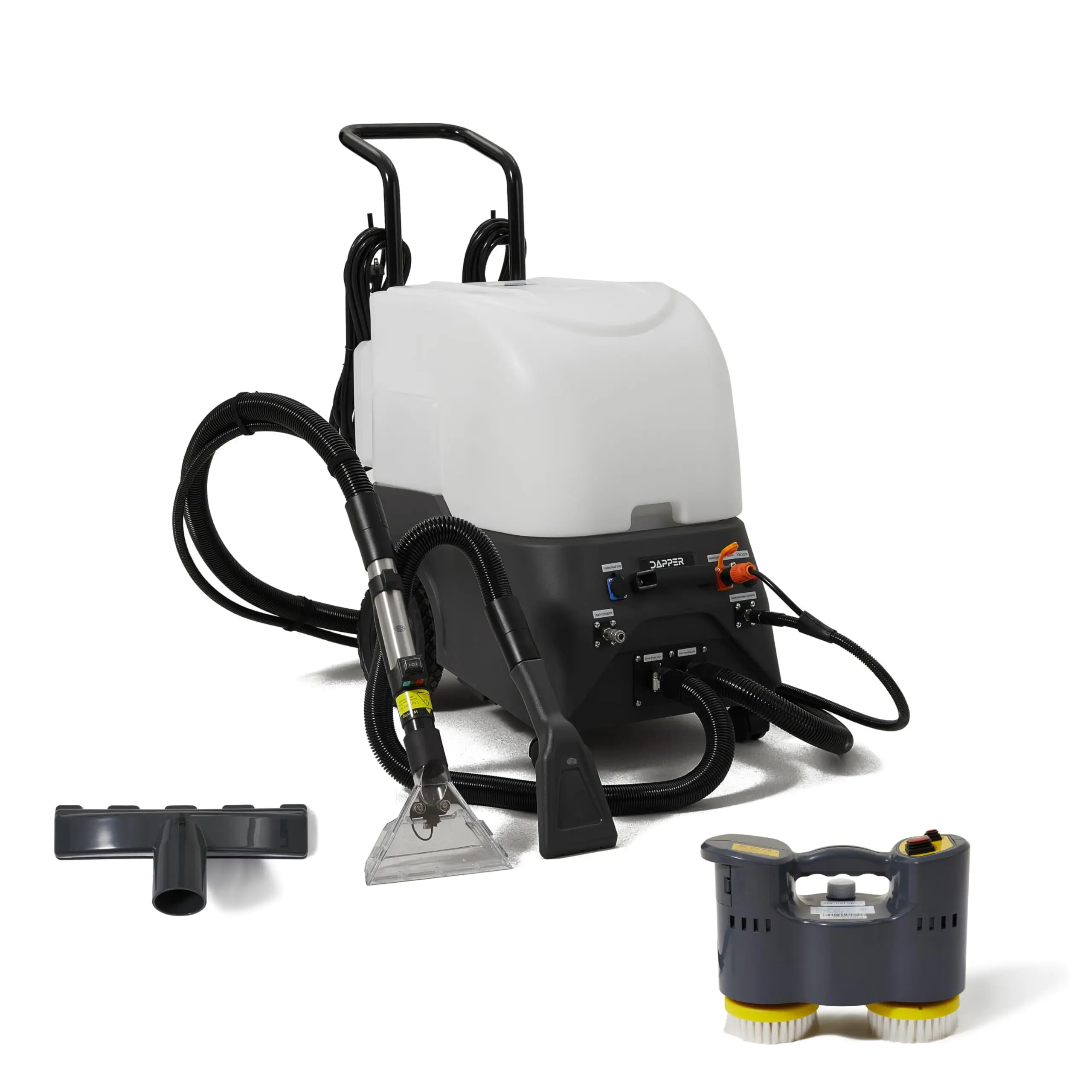 Dapper Commercial Carpet and Upholstery Extractor Cleaning Machine with Steam, Spray-Vacuum, Blower & Mite Remover.