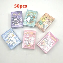 Anime giapponese Sanrio Card Laser Photo Card Kuromi Melody Cinnamoroll Pachacco Room Decoration Cartoon Card regalo per bambini