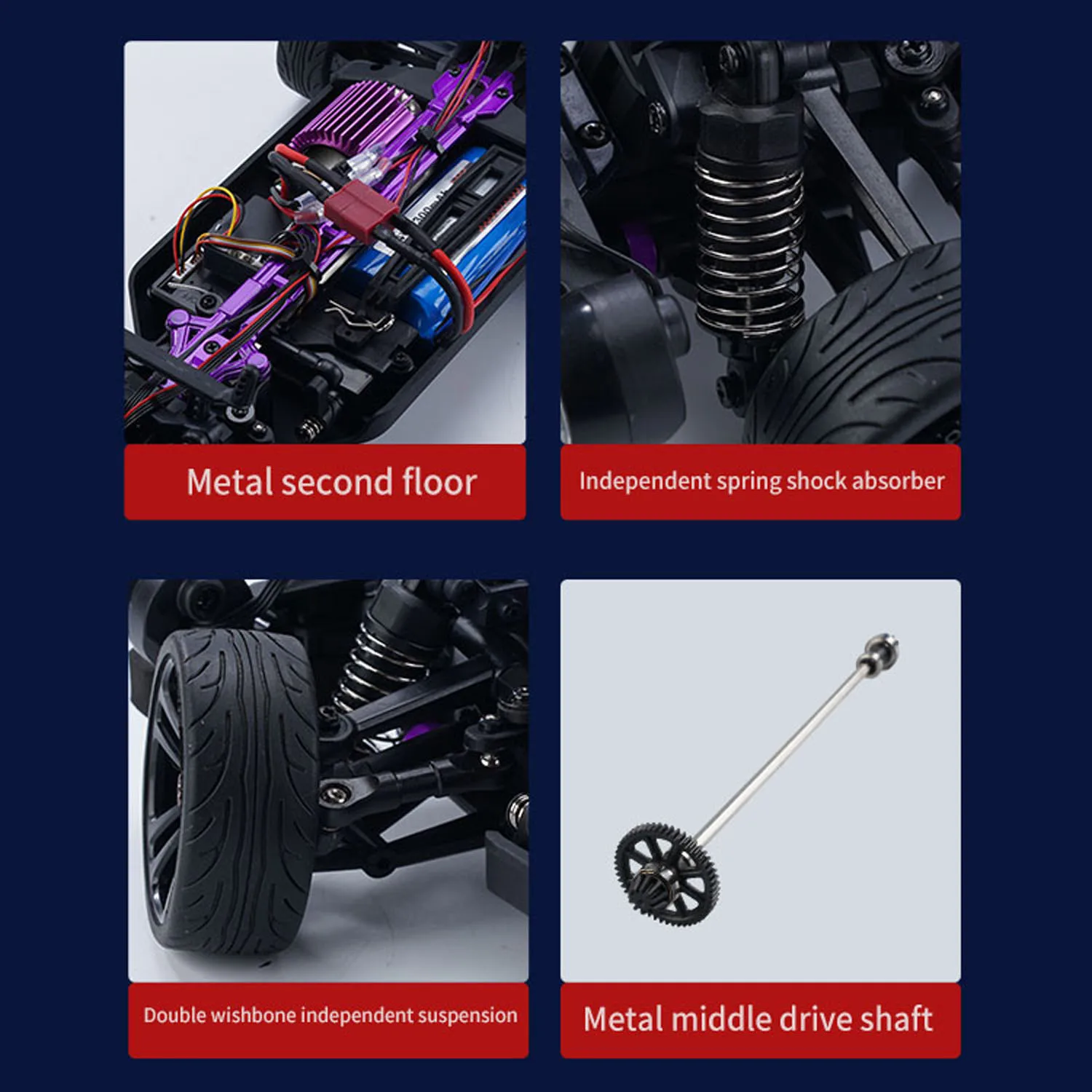 

US Sale 35KM/H SCY 16302 1/16 4*4 RC Drift Vehicle Radio Controlled Model Car Metal Center Drive Shaft Low Voltage Cutoff