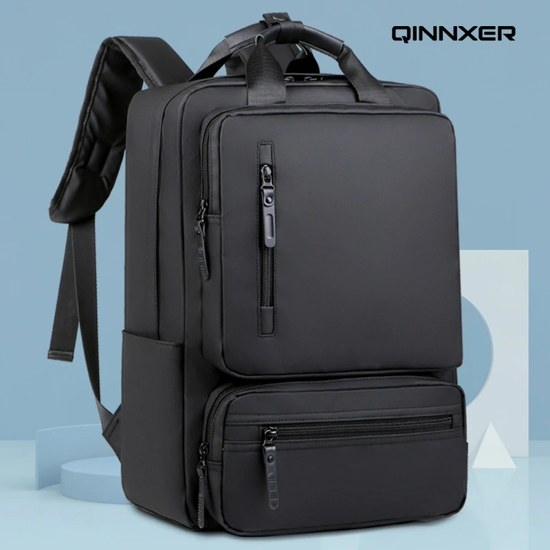 

QINNXER Backpack men women's Suitcase laptop bag 15.6-inch trendy leisure commuting student multifinonal travel mochila viaje