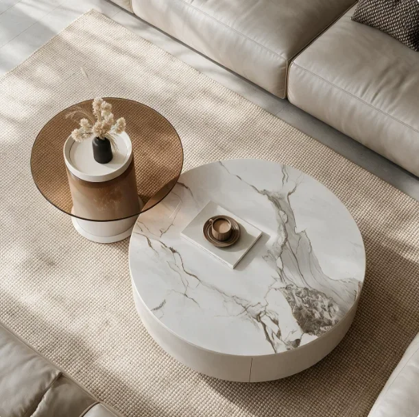 Smooth Sophisticated Metal Elegant Coffee Table Stable Stylish Sleek Versatile Square Coffee Table Mesa Centro Lounge Furniture