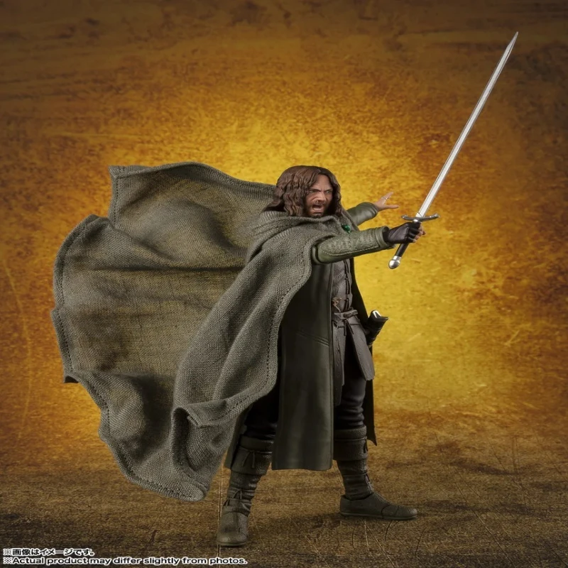 Original Bandai S.H.Figuarts The Lord of the Rings Frodo Baggins Gollum Aragorn Assembly model Action Figure Model Toy For Child - view 5