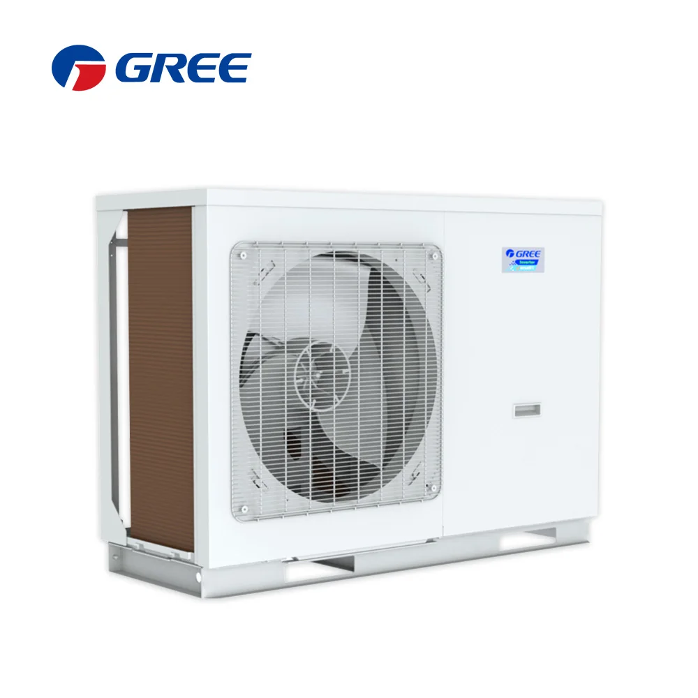 GREE Wholesale Monobloc Type R32 Air to Water Heat Pump Stainless Steel Housing 8kw 10kw 11kw 12kw 14kw 16kw for Hotels WIFI