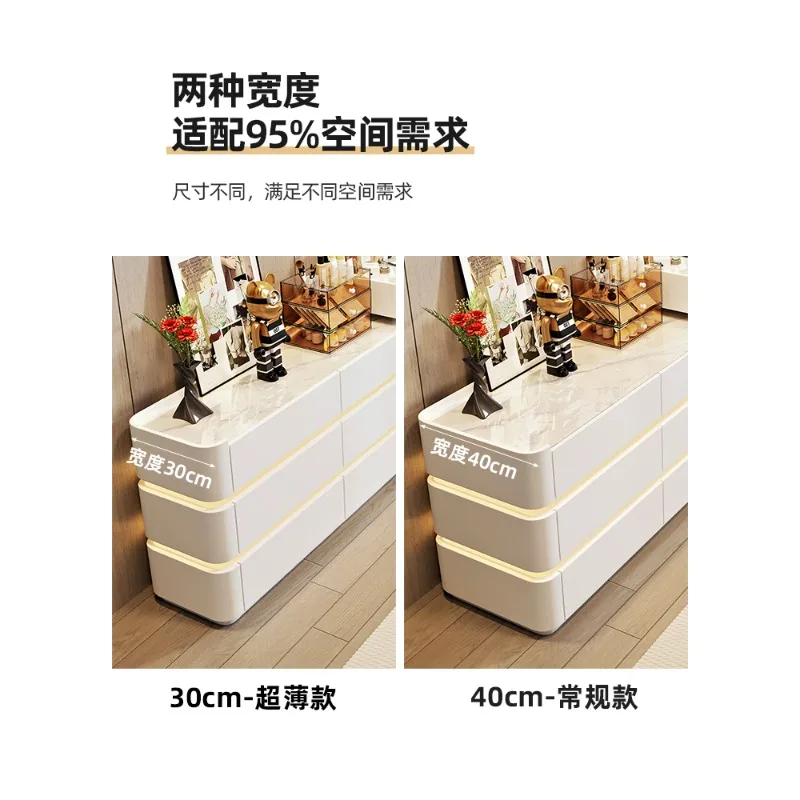 خزانة ملابس رفيعة للغاية وضيقة للغاية مقاس 30 سم، وخزانة تخزين، وخزانة صدر، وغرفة نوم متكاملة، وخزانة بجانب السرير #4