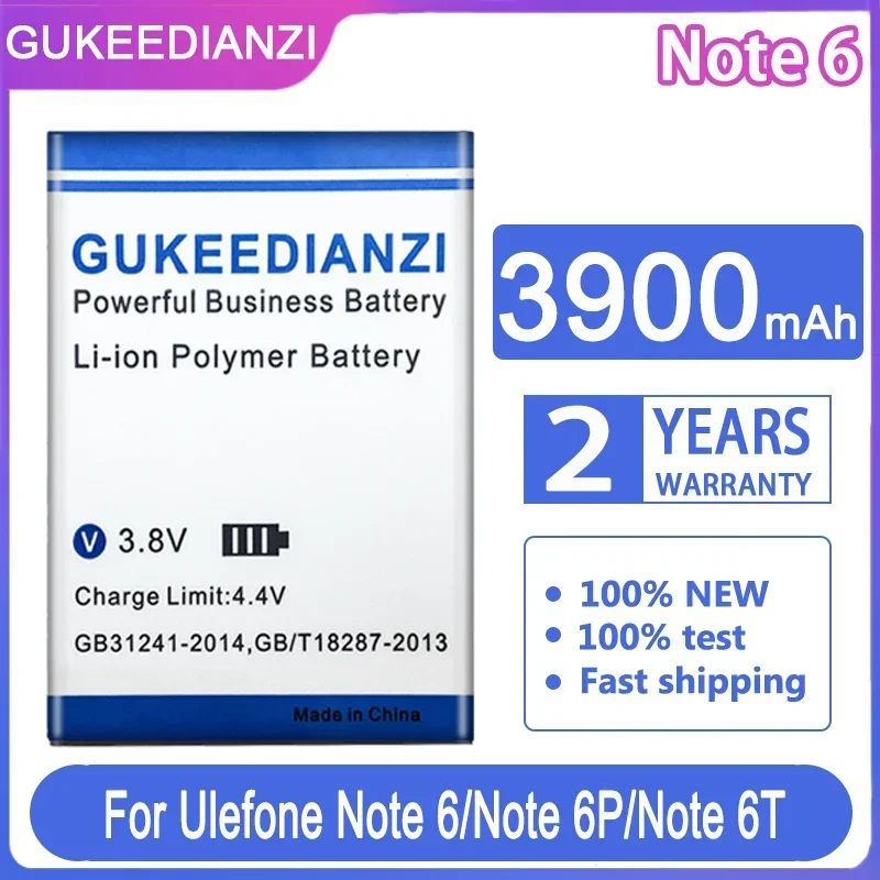 

Сменный аккумулятор GUKEEDIANZI Note6 (3277) 3900 мАч для Ulefone Note 6/6P/6T Note6P Note6T