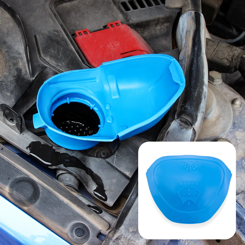 Car Wiper Washer Fluid Reservoir Tank Bottle Cover for Volkswagen VW Golf 7 MK7 R GTI Scirocco 2015 2016-2019 2020 Metal