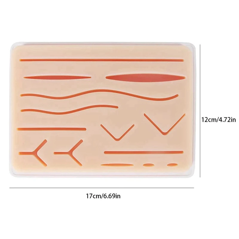 Upgraded Large 3-Layer Suture Pad With Wounds For Practicing Suturing - Not Easily Separate, Tear Or Rip