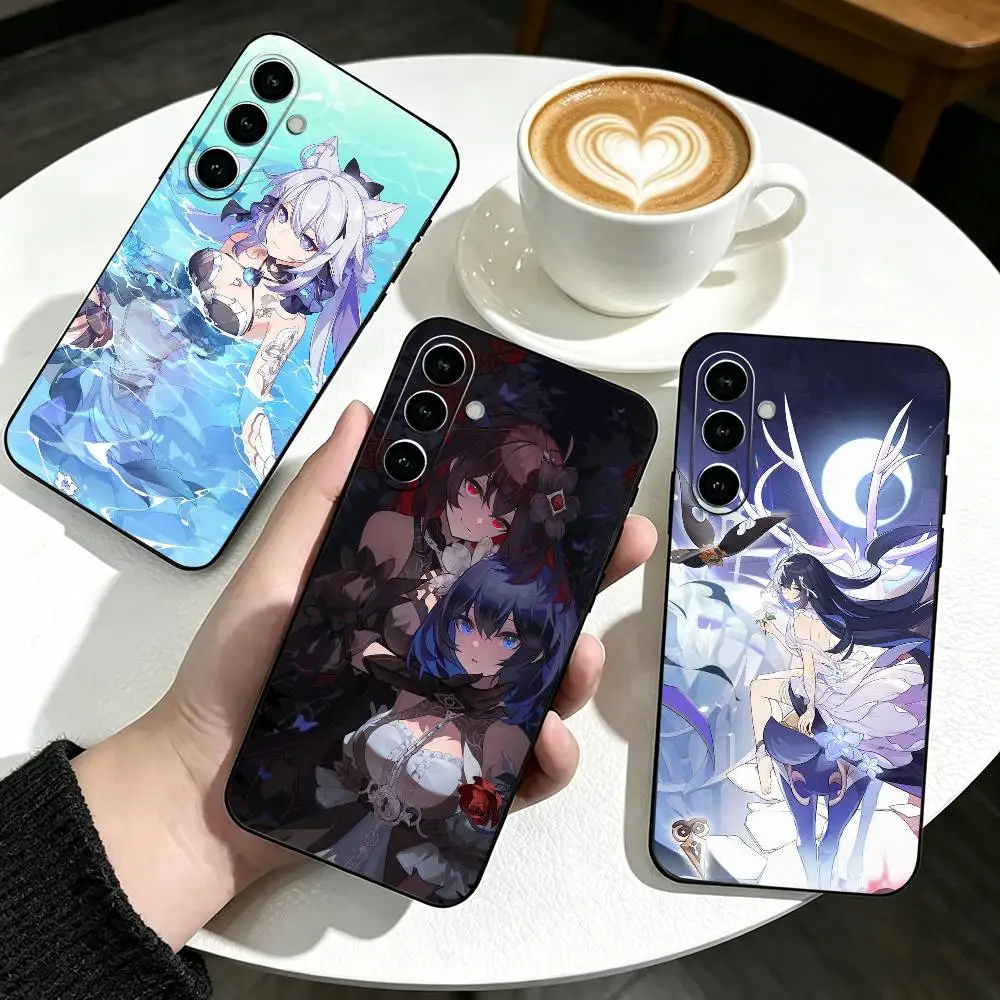 T-Honkai Impact 3rd Game   Phone Case Black Silicone Soft For Samsung Galaxy A73,A72,A71,A70,A53,A52,A51
