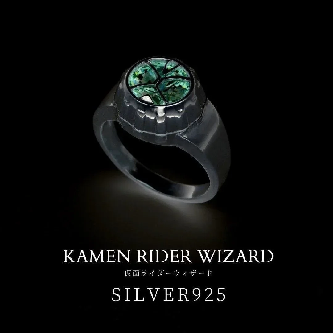 Anime figure Kamen Rider Wizard Last hope Ring Non fading Knight SILVER925 Ring Model Toy Gift