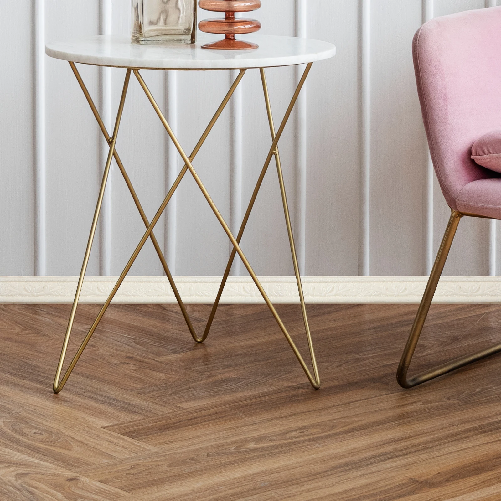 

2 Rolls Adhesive Wall Border Wallpaper Border Self Adhesive Seam Strip Peel Stick Caulk Trim For Kitchen Bathroom Tile