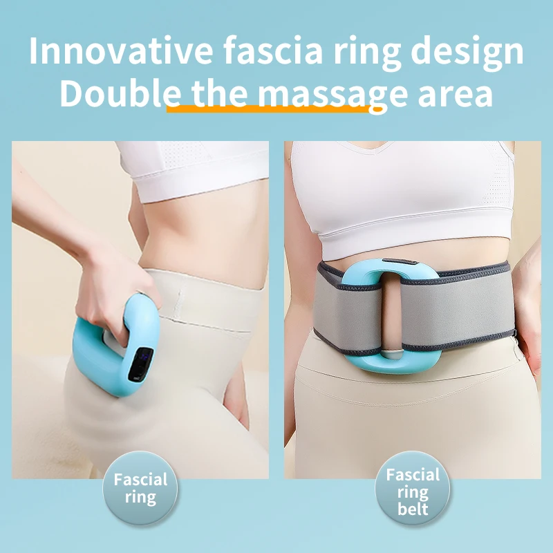 Masajeador muscular eléctrico para espalda, mano, piernas lumbares, cintura de pantorrilla, Dispositivo de masaje de formación corporal vibratorio de alta frecuencia, anillo de Fascia, nuevo