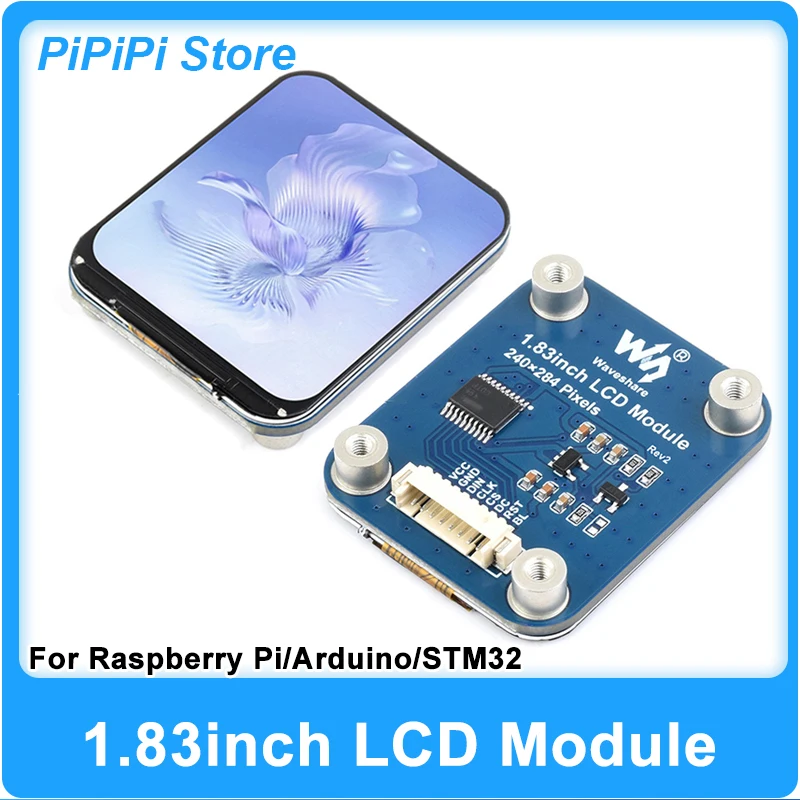 1.83inch LCD Display Screen Module 65K Colors IPS Interface 240×280 ST7789B For Arduino /Raspberry Pi /ESP32-S3 /Pico /STM32