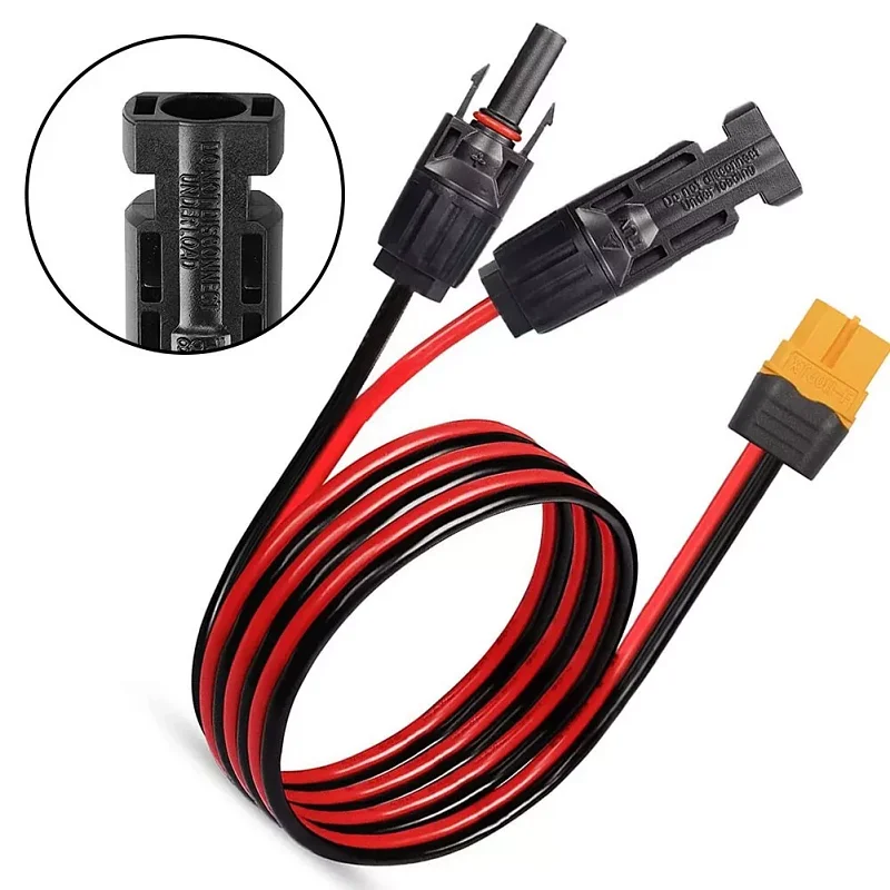 EcoFlow Solar to XT60 Solar Cable Female Solar Panel Connection-Cable Charging Cable Solar-Generator
