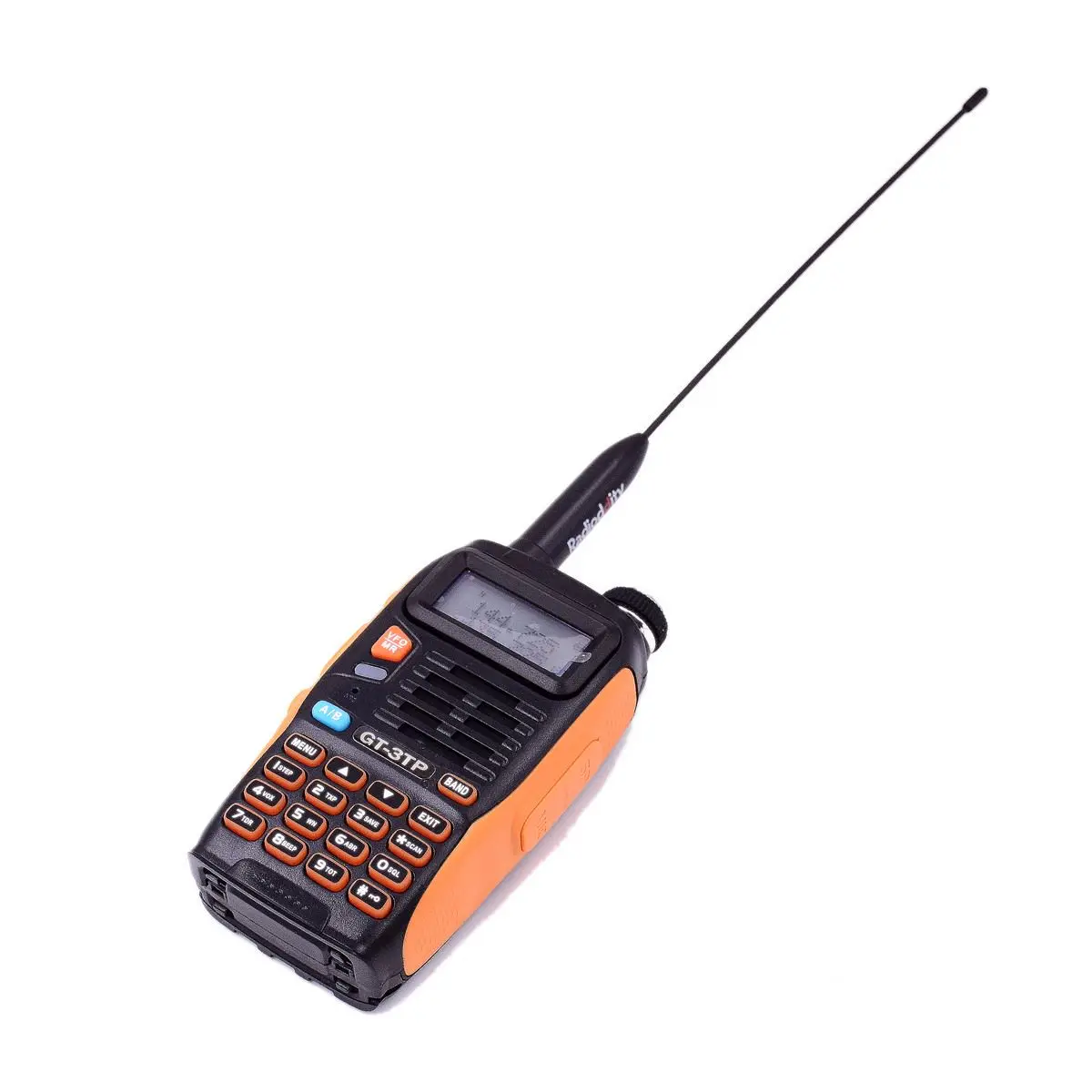 Baofeng GT3 TP Radio bidireccional portátil, VHF, UHF, teclado, pantalla LCD, 8W, 23cm, ganancia de antena, comunicación inalámbrica HAM,