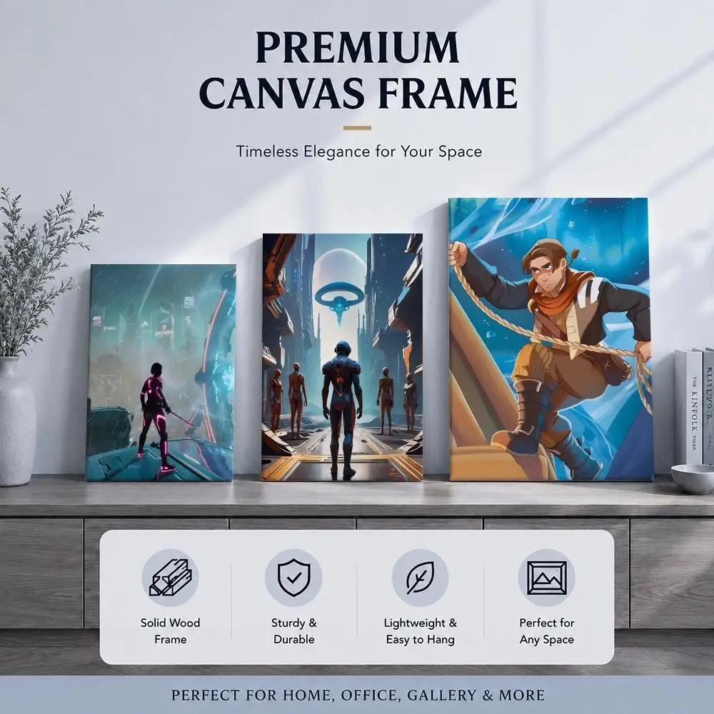 Super Game S-Split FictionS Framed Wall Painting Framed Poster Wall Decor – Complements Any Wall Ambiance