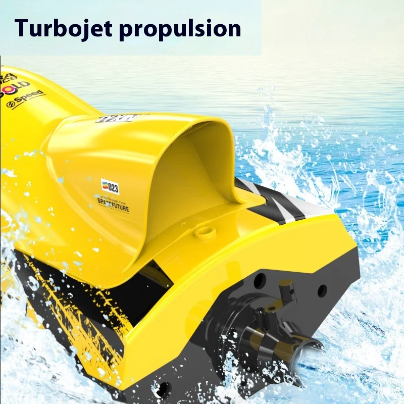 الكهربائية عالية السرعة Turbojet 2.4G قارب سريع فرش السيارات التحكم عن بعد نموذج قارب للمنافسة لعبة الماء على نطاق كامل