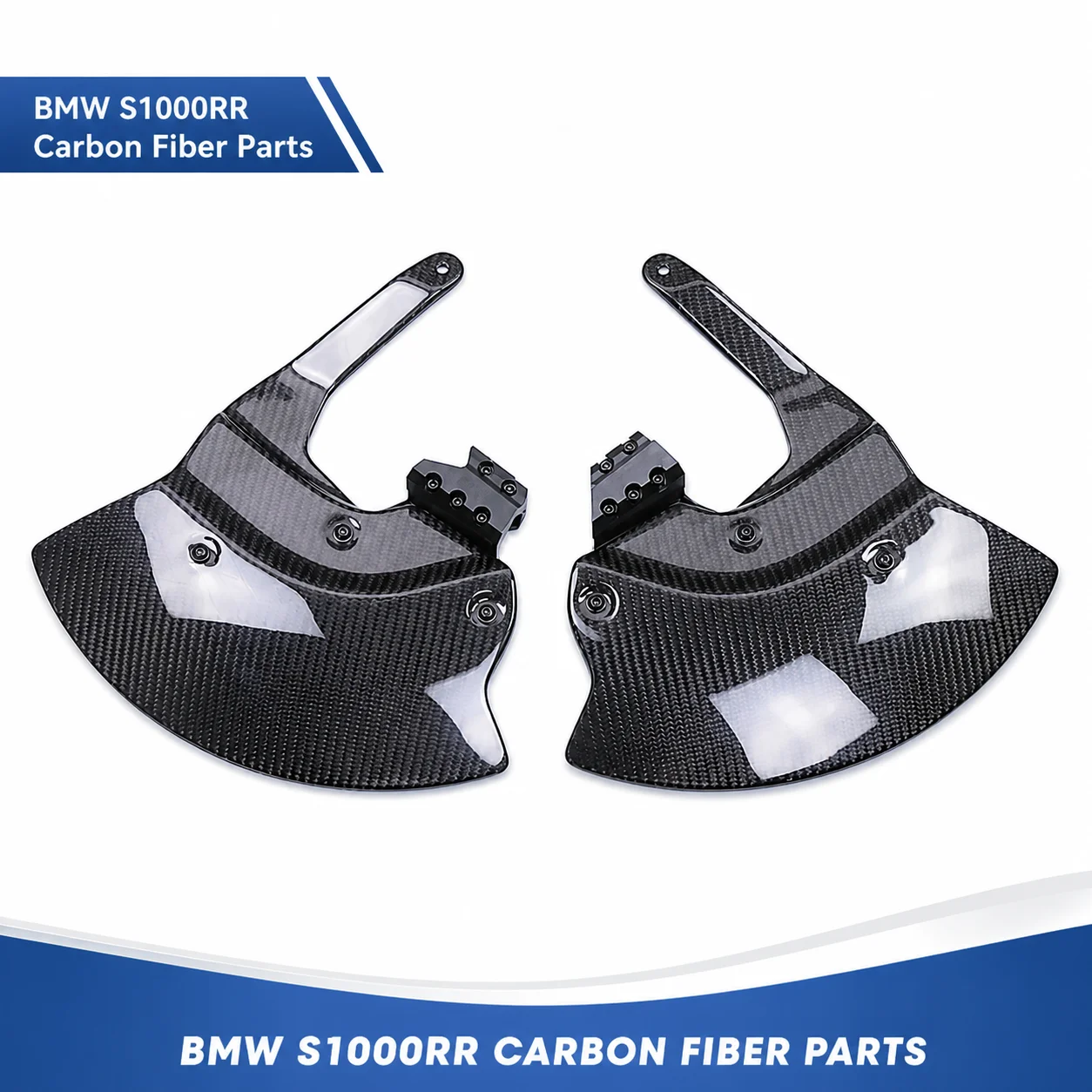 Real Carbon Fiber Brake Aero Disc Wheel Cover for BMW S1000RR 2019-2022 Motorcycle Accessories