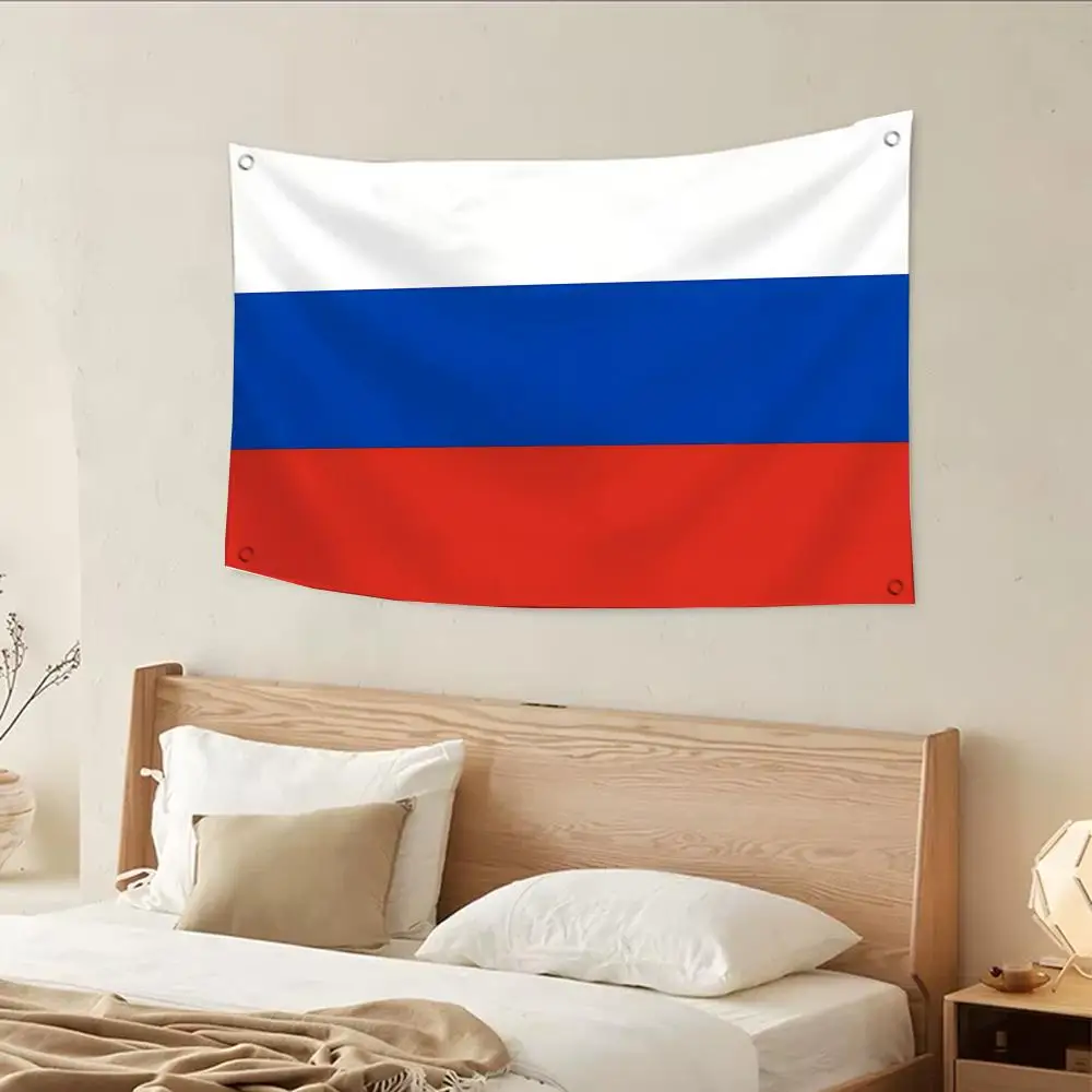 Russian flag Flags flags four rings hanging no edging for indoor use and outdoor decor easy hanging