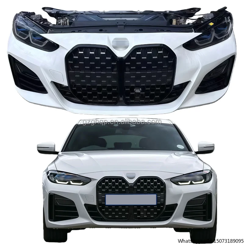 

Front Bumper Assembly with Radiator Fan, Headlights, Front Bumper Grille, and Body Kit for 4 Series G22/G23/G26 (2021-2023)