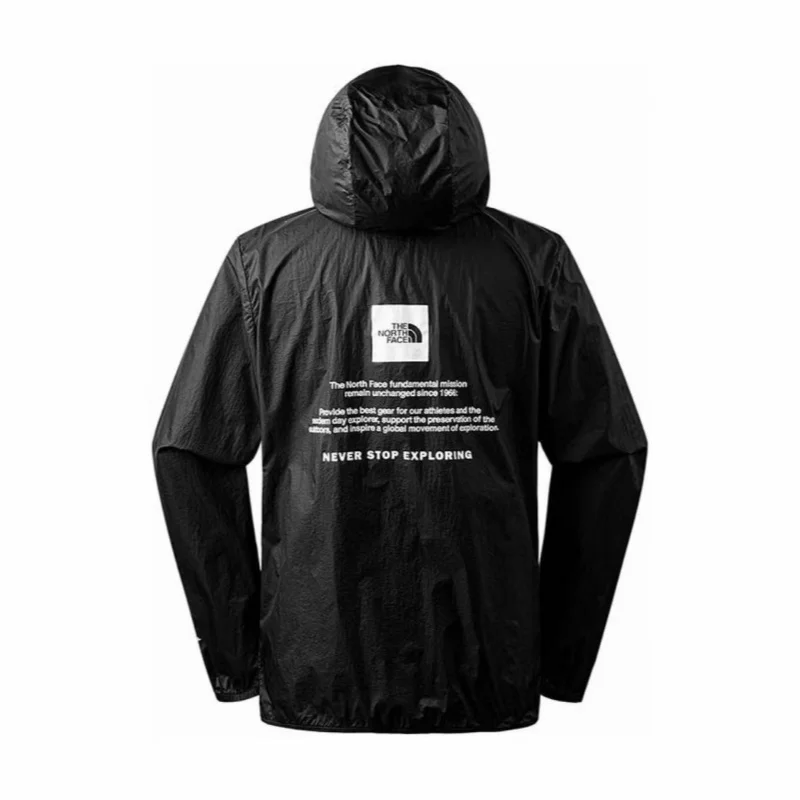 THE NORTH FACE Urban Exploration Logo Printed Quick-Dry Breathable Long-Sleeved Hooded Jacket for Men in Black