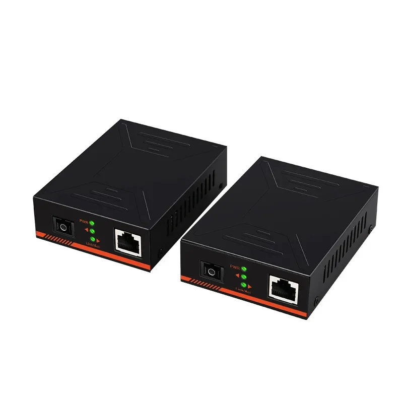 100M fiber optic transceiver pair of single mode single fiber 20KM converter fiber pair control network photoelectric converter