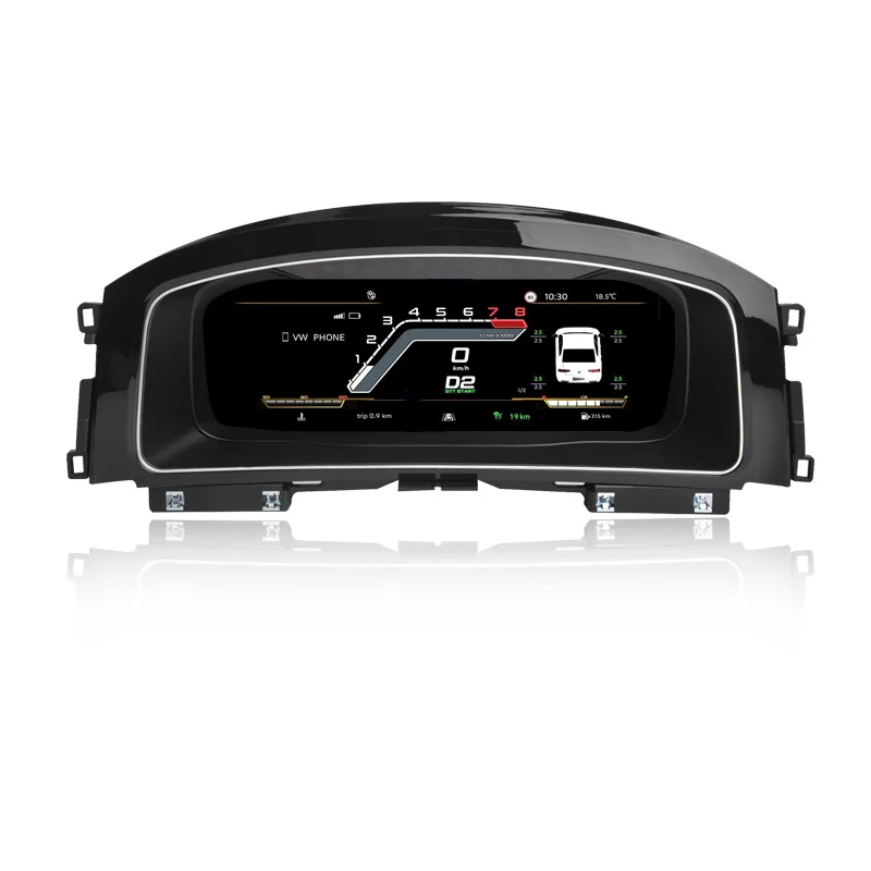 Kanor LCD Dashboard 720p HD Speedometer for VW Golf MK7 Touron Virtual Cockpit Digital Screen Cluster
