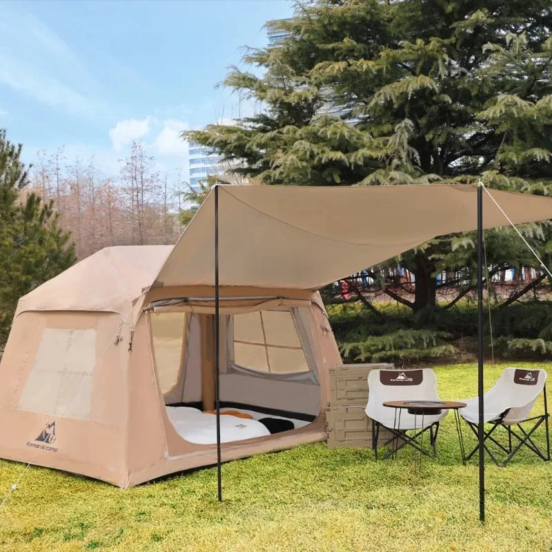 Airo Large Family Camping Tent Easy 4-Season Waterproof Sunproof Mosquito Net Portable Oxford Fabric Inflatable Tent 5.7m One