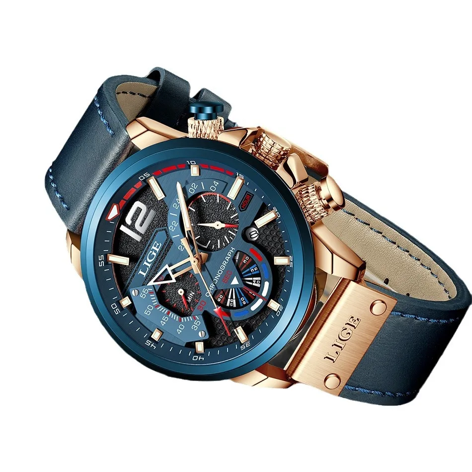 ساعة رياضية متعددة الوظائف للرجال والنساء |   كرونوغراف مقاوم للماء |   تصميم وجه كبير