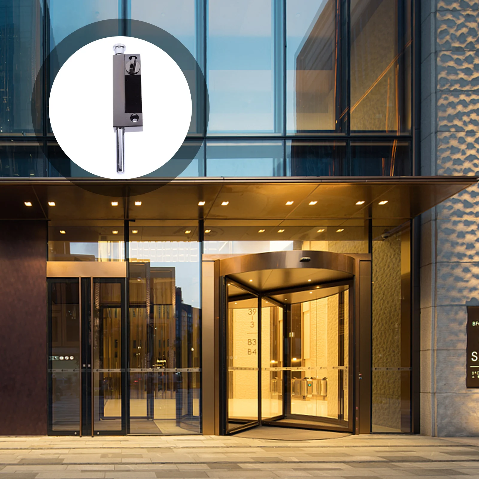 Door Lock Latch Bolts Slide Sliding Locks Foot Spring Loaded Zinc Alloy Spring-loaded Clasp with Screw Office