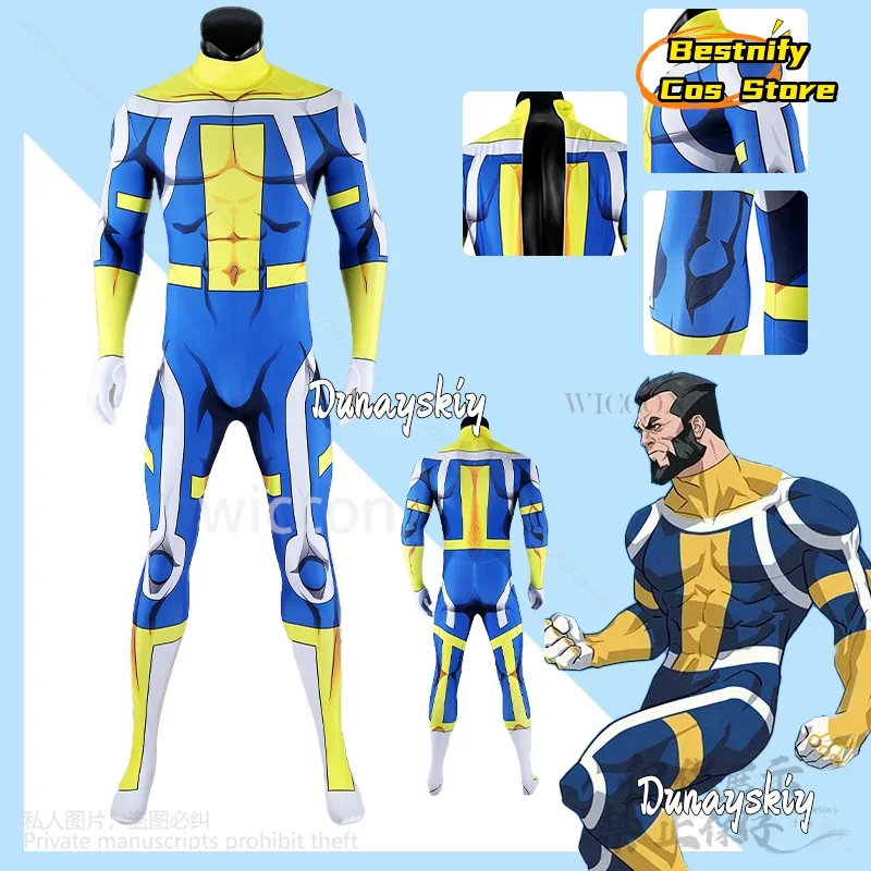 

Косплей Бессмертный косплей аниме костюм безнечика синий желтый комбинезон боди сексуальная униформа герой боевой костюм Cos на заказ