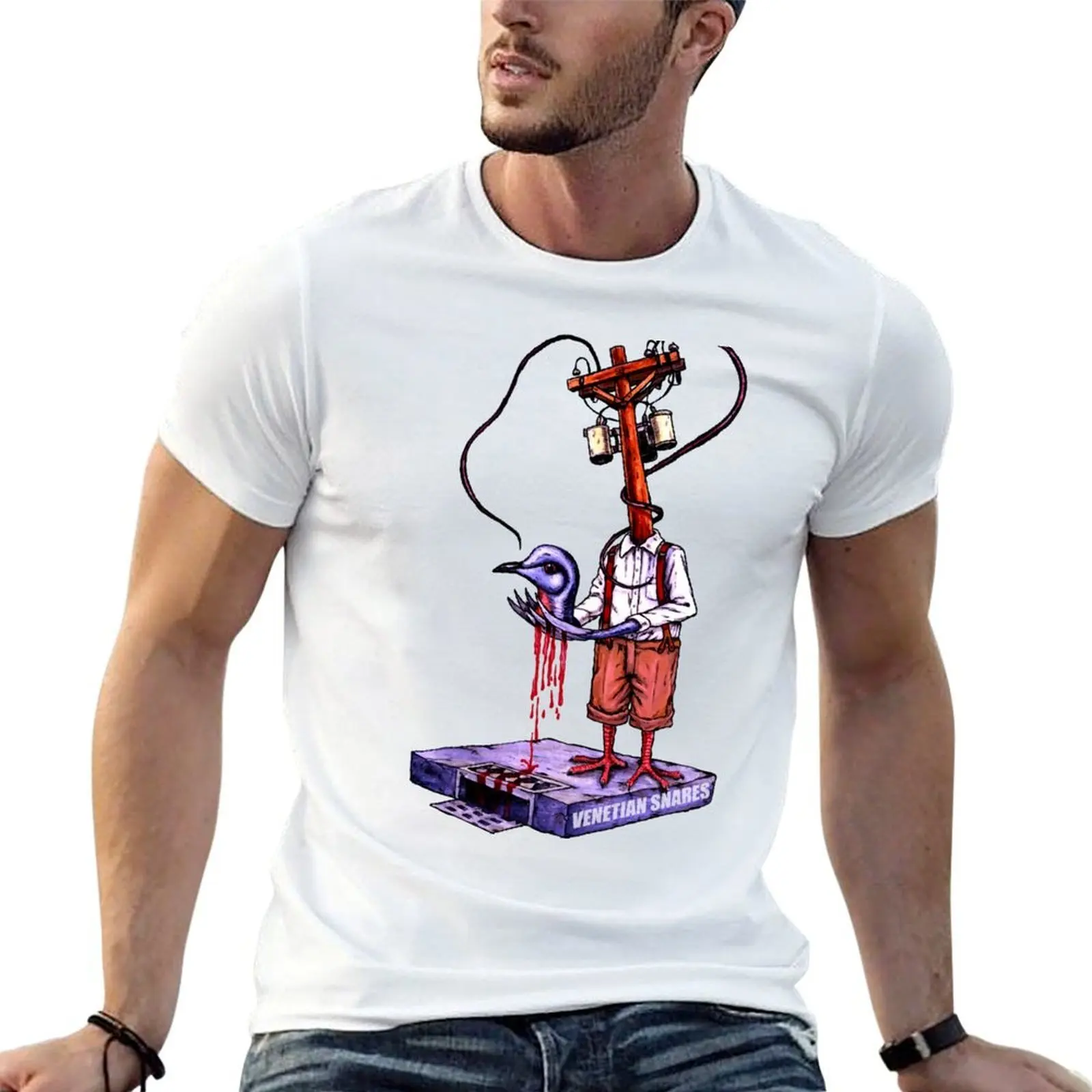 Venetian Snares Merch T-Shirt Work Duty Casual T-Shirt
