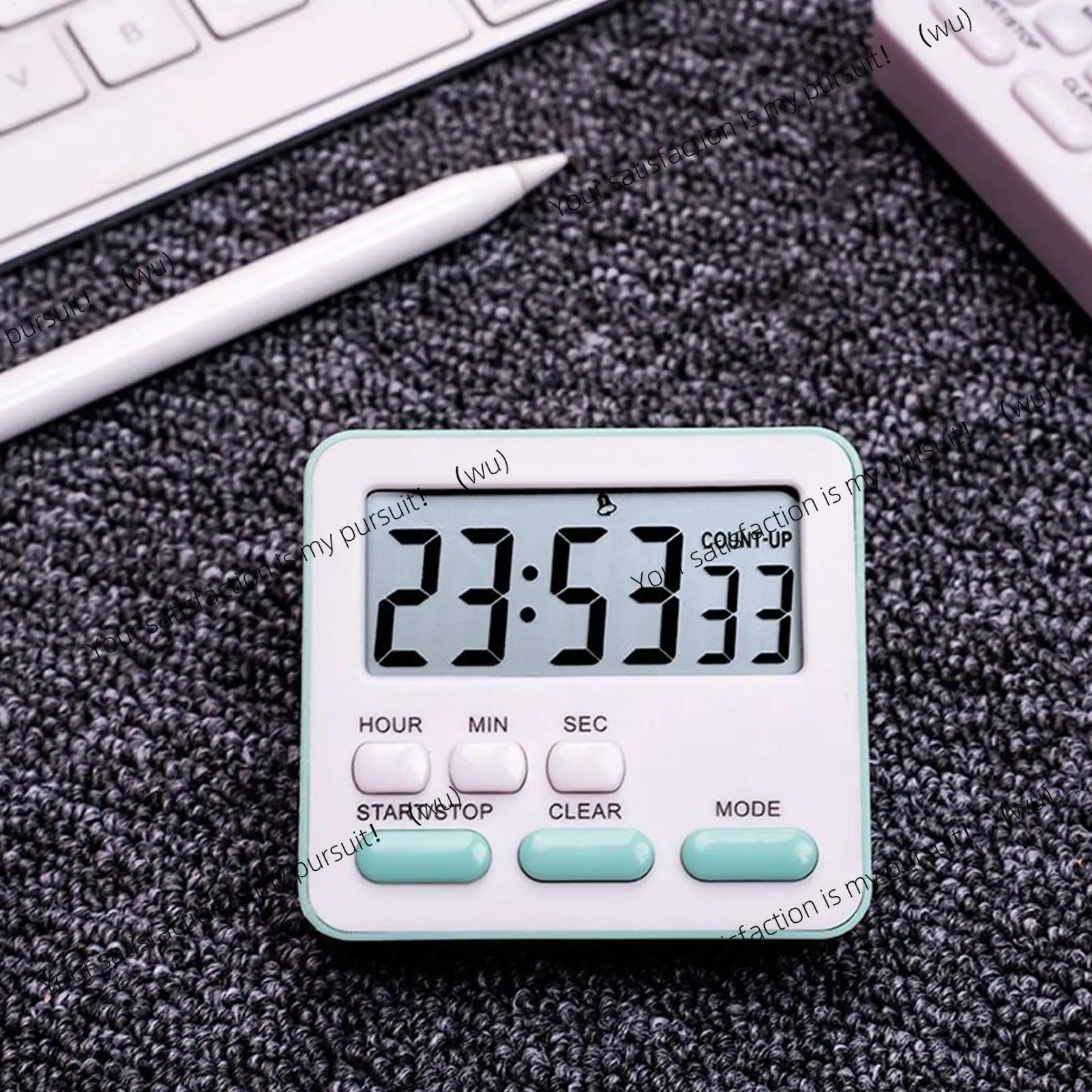 Digital kitchen timer with display screen, 24-hour countdown alarm clock, suitable for cooking, studying, exercising, etc