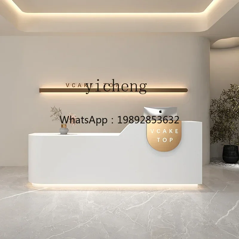 Cashier Clothing Store Dental Art Dance Training Class Company Front Desk Reception Table Information Desk