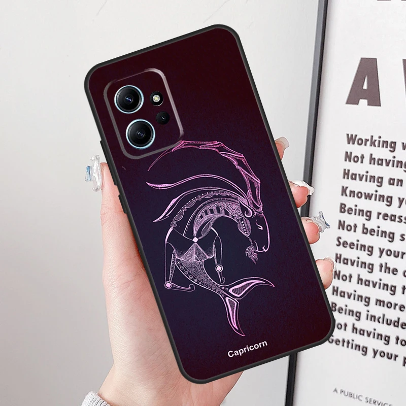 Zodiac Sign Case For Xiaomi Redmi Note 12 Pro 12S 11 11S 10 10S 9 9S 8 Pro Redmi 12 9C 10C 12C Cover