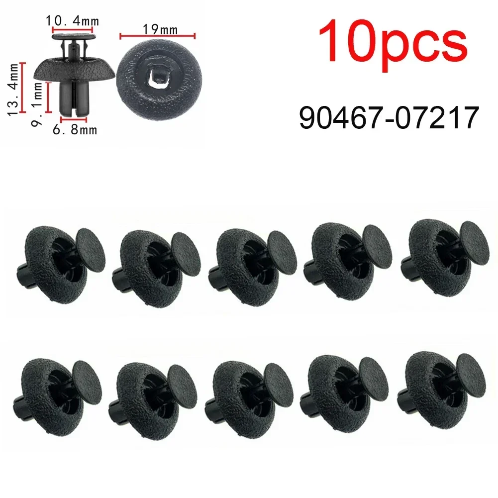 10pcs Car Engine Cover Clip Refer To OE Part Number: 90467-07217, 9046707217 For LEXUS LS460 LS460L RX350 RX450H GS350 For Prius