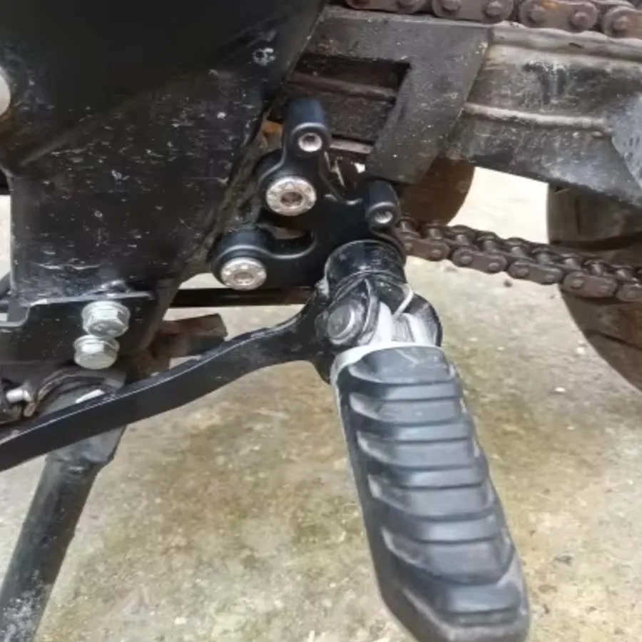 For Benelli 180S 165S BJ150-31 Keeway RKF 125 CNC Black Motorcycle Front Left Foot Pegs Pedals Bracket Decoration Mount