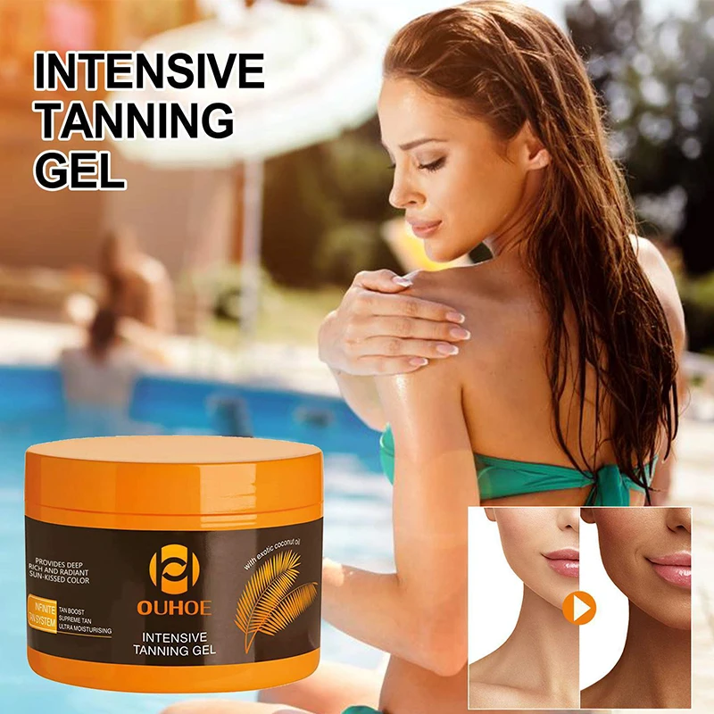 

Intensive Tanning Gel Natural Tanning Accelerator Cream Gel Brown Tanning Gel For Sunbeds & Outdoor Sun Korean Beauty Products