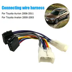 1-3Pcs 4/10 Pin Car CD Tail Line Stereo Radio Player ISO Car Radio Adaptor Harness Connector Audio Cable for Toyota Camry