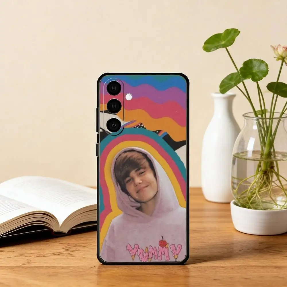 J-Justin B-Bieber S-Singer Phone Case For Samsung Galaxy A73,A72,A71,A70,A53,A52,A51,Others Soft Black Cover