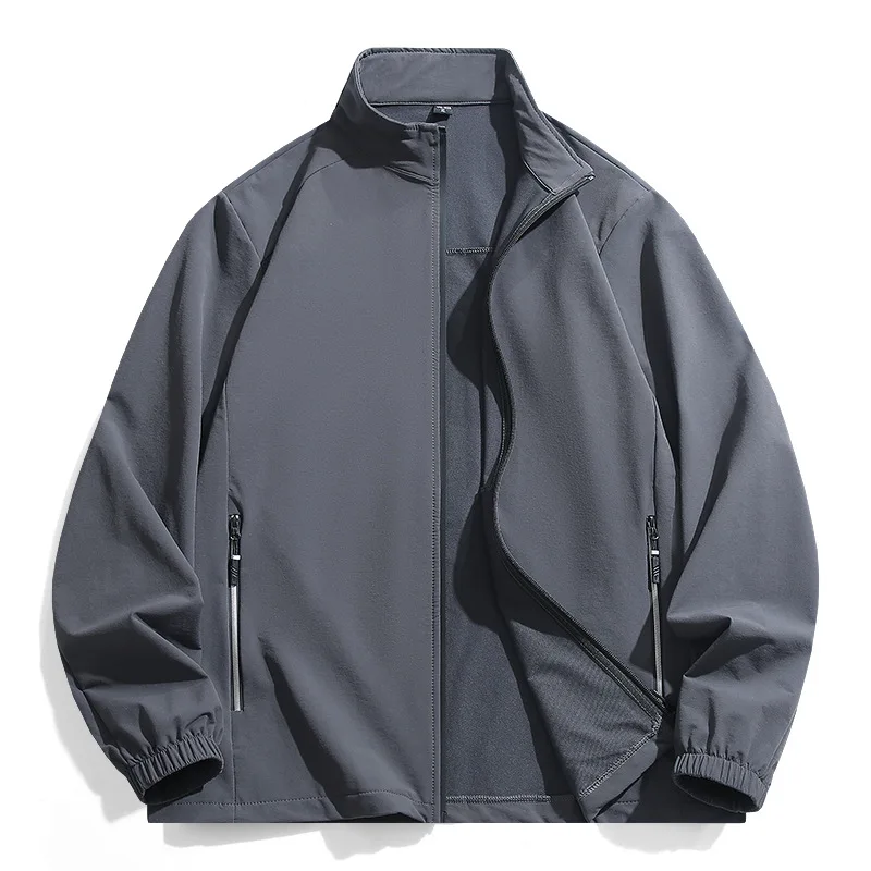 

2025 New Model Mountain Climbing V-neck Waterproof Jacket - Spring/Autumn Outdoor Slim-Fitting Coat for Men