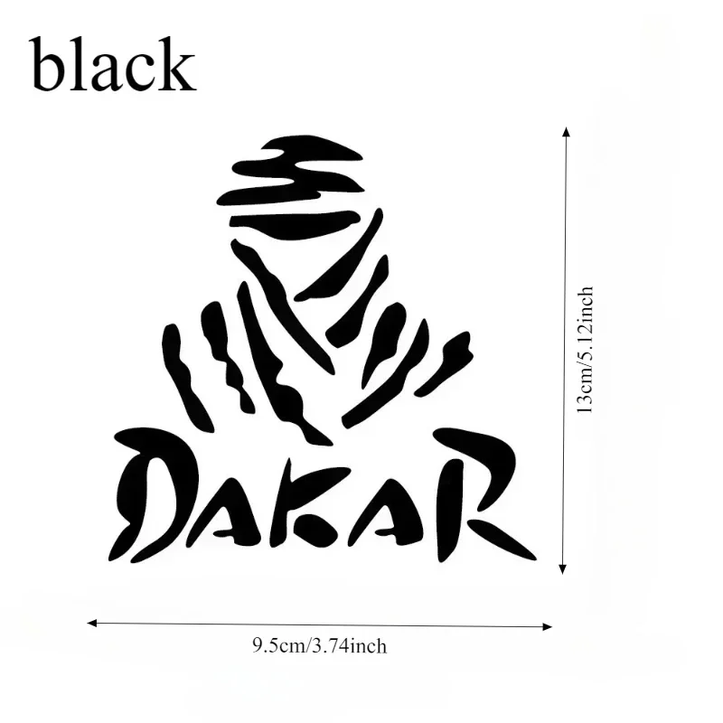 1Pc Dakar Motorcycle Reflective Sticker Windshield Decal Bike Body Decor Modification Accessory