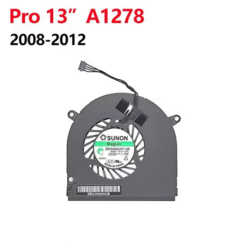 مبرد وحدة المعالجة المركزية للكمبيوتر المحمول الأصلي لماك بوك برو 13 "A1278 15" A1286 مروحة تبريد 2008 2009 2010 2011 2012 سنة #2