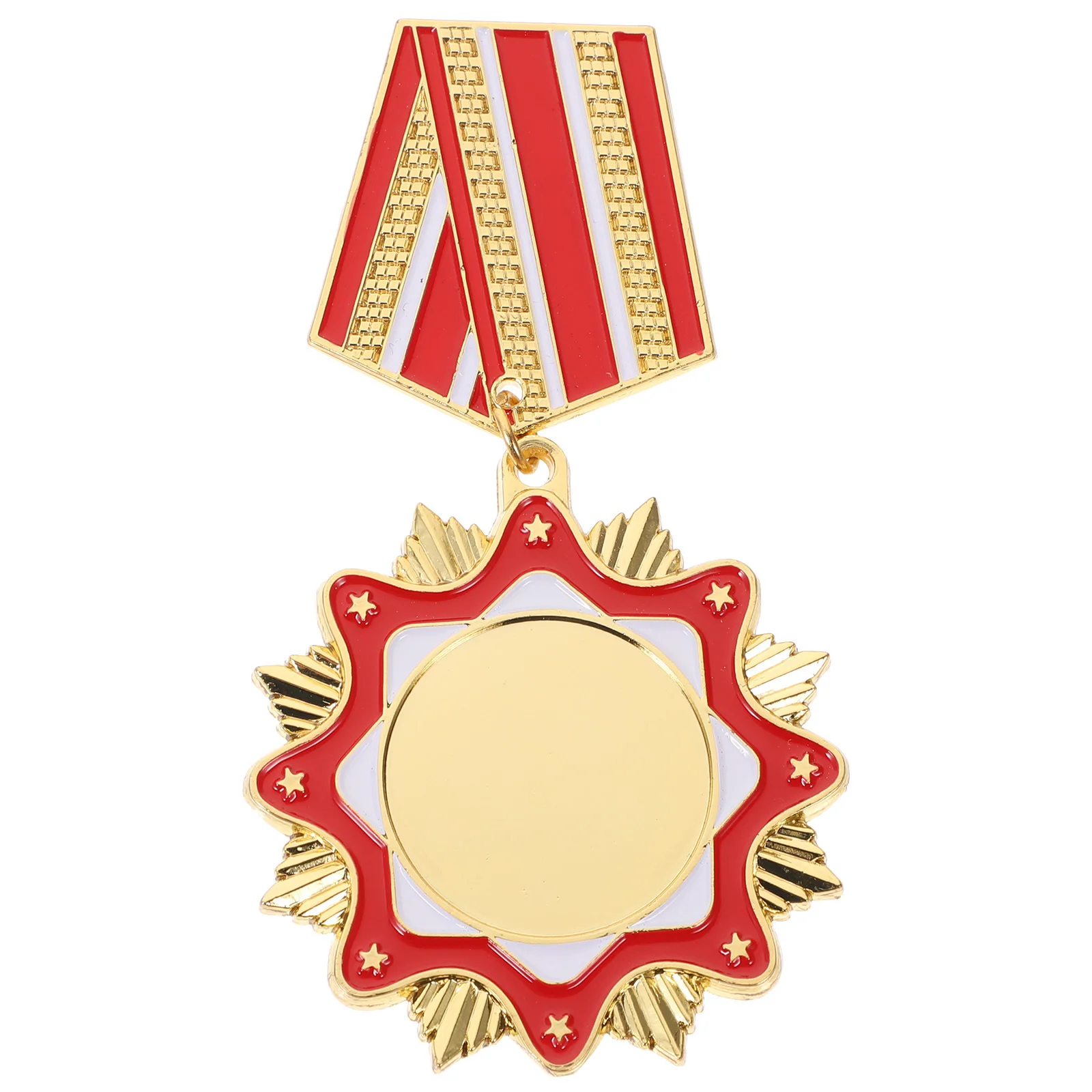 

1pc Memorial Medal Award Badge Metal Ribbon Brooch Party Prize Pin Halloween Christmas Novelty Accessory
