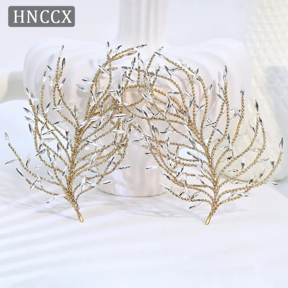 

Роскошная свадебная повязка на голову YouLaPan, изысканная женская повязка на голову с листьями, корона принцессы, головной убор для дня рождения, HP421