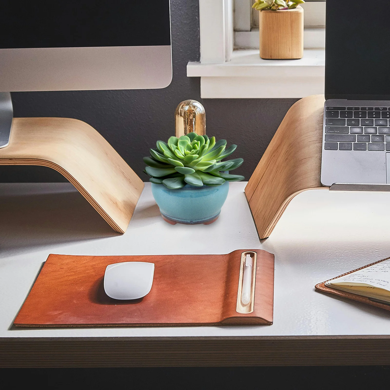 

Succulent Pot Ceramic Craft Flowerpot Stylish Desktop Planter for Home Office Decoration Small Flowerpot Indoor Plant Container